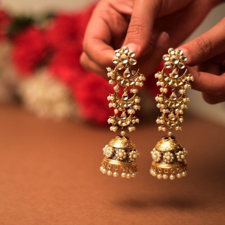 Earrings with 2025 jhumka design
